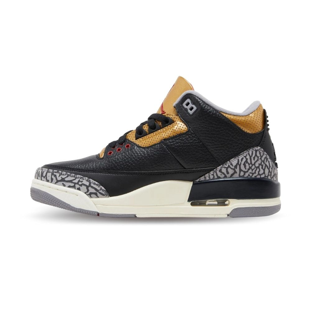 Medial side view of the Air Jordan 3
