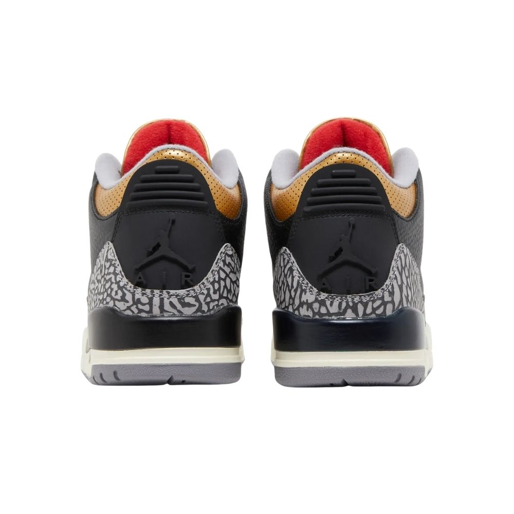 Rear view of the Air Jordan 3