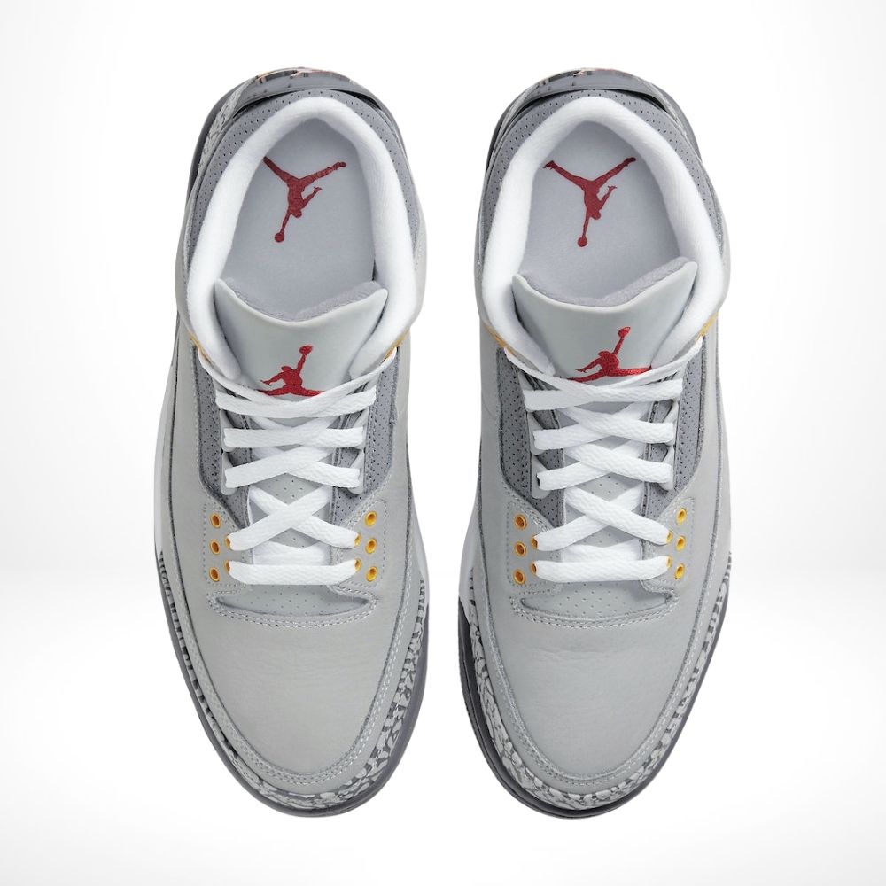 Top-down view of the Air Jordan 3