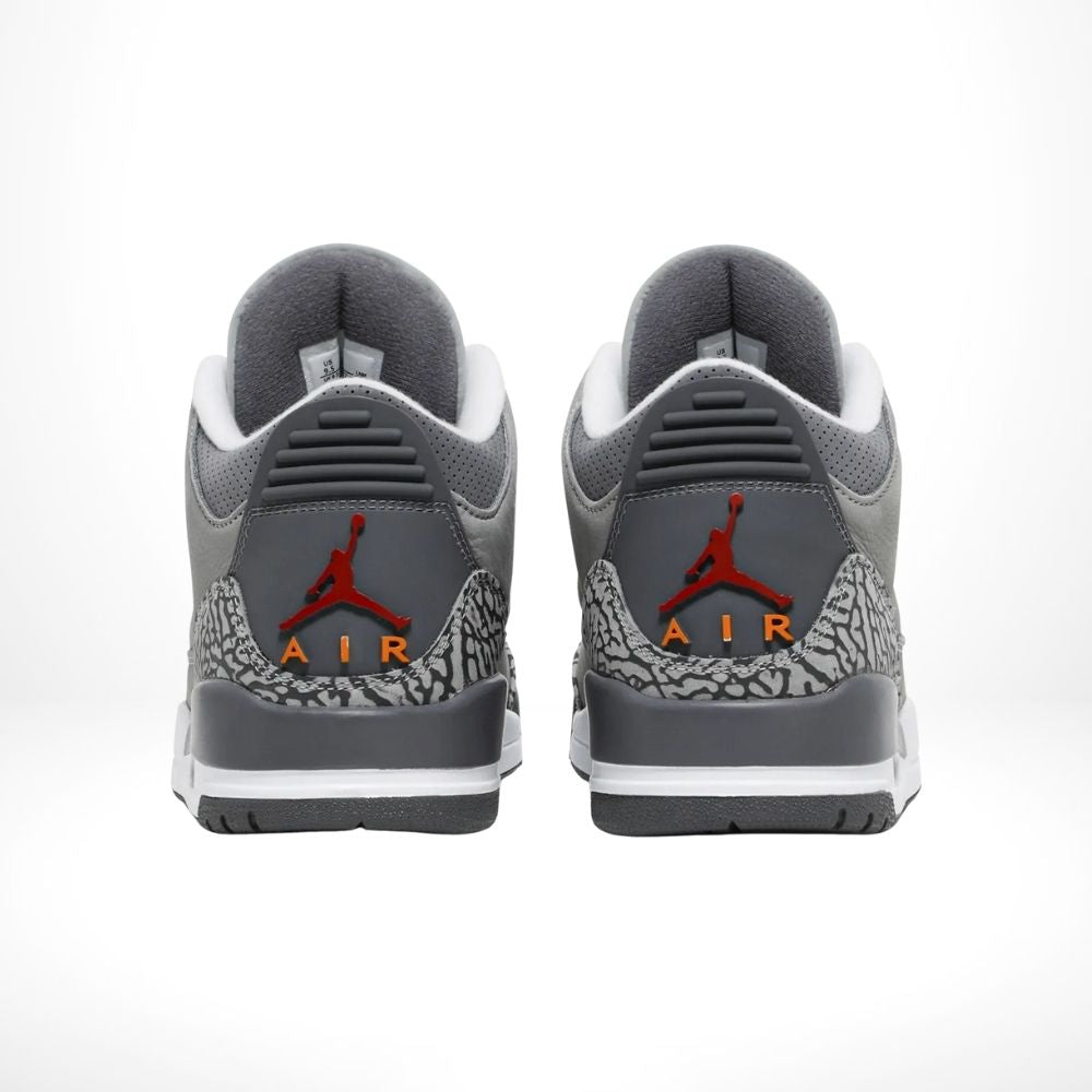 Rear view of the Air Jordan 3
