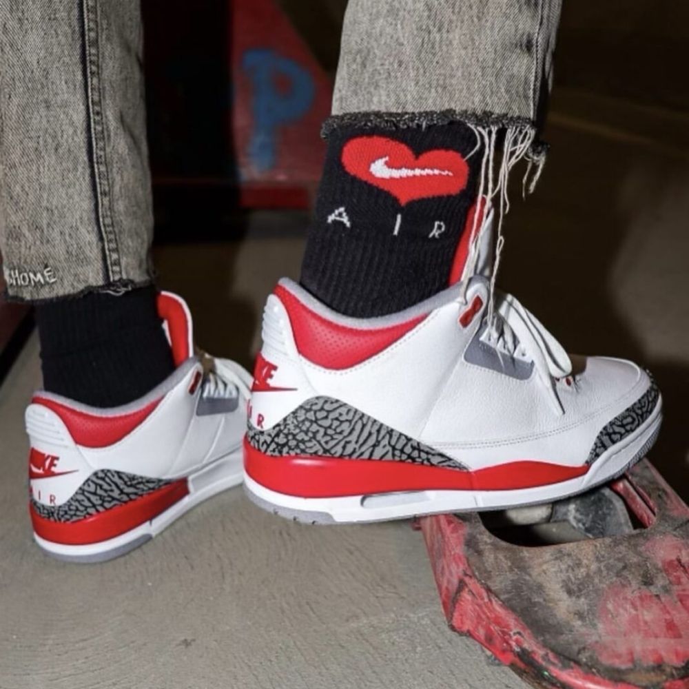 Real lifestyle image of Air Jordan 3