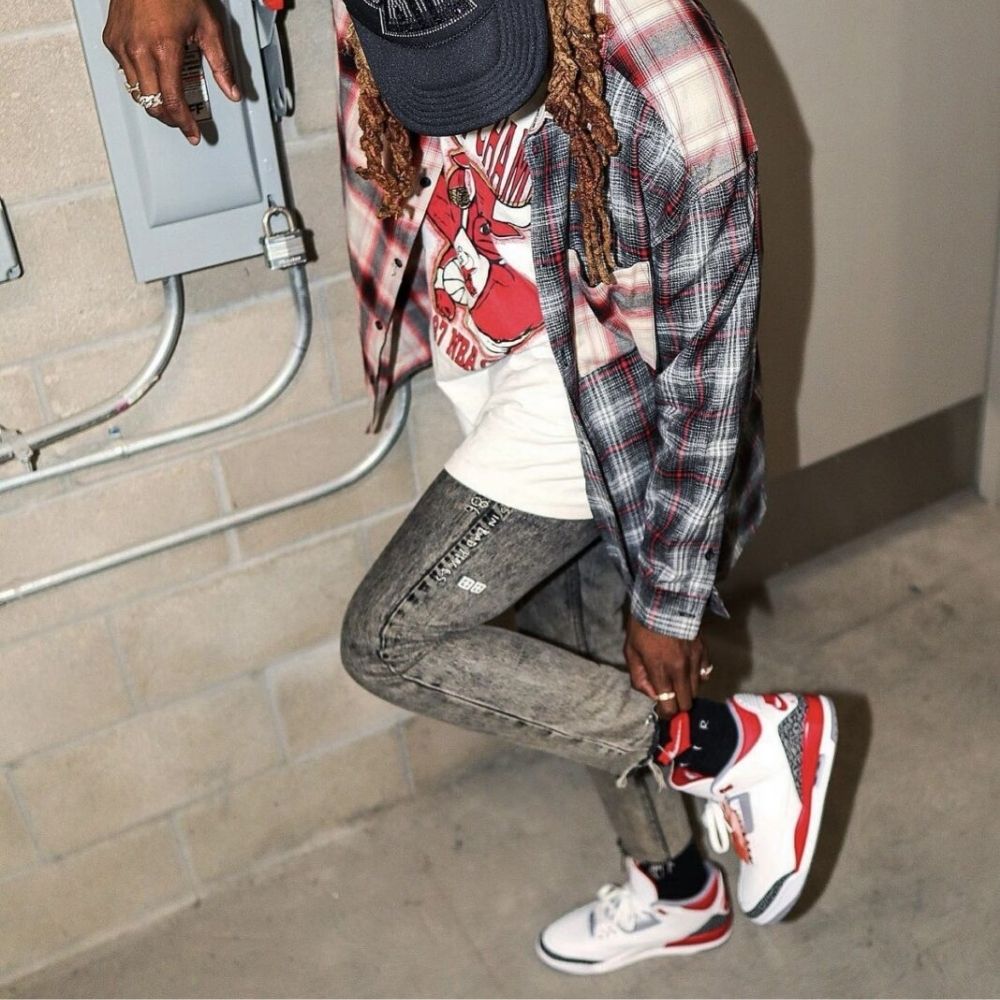 Real lifestyle image of Air Jordan 3