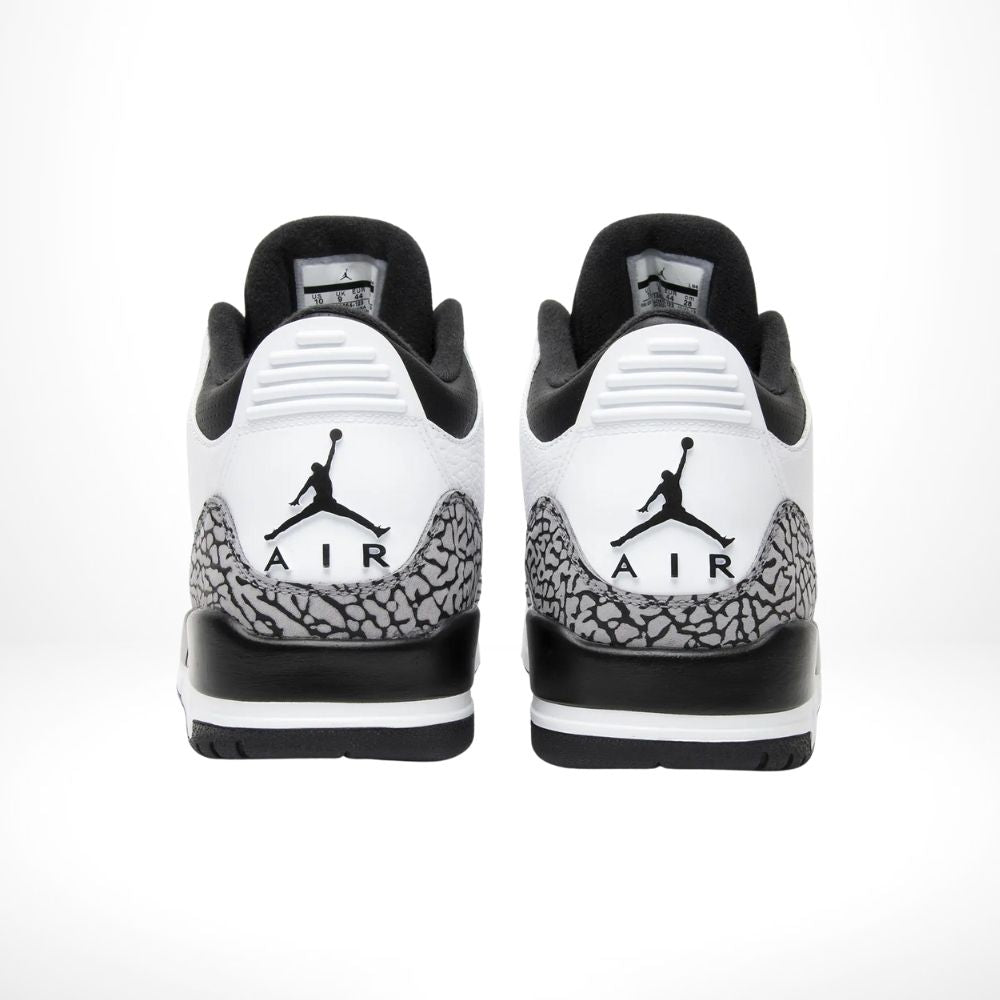 Rear view of the Air Jordan 3