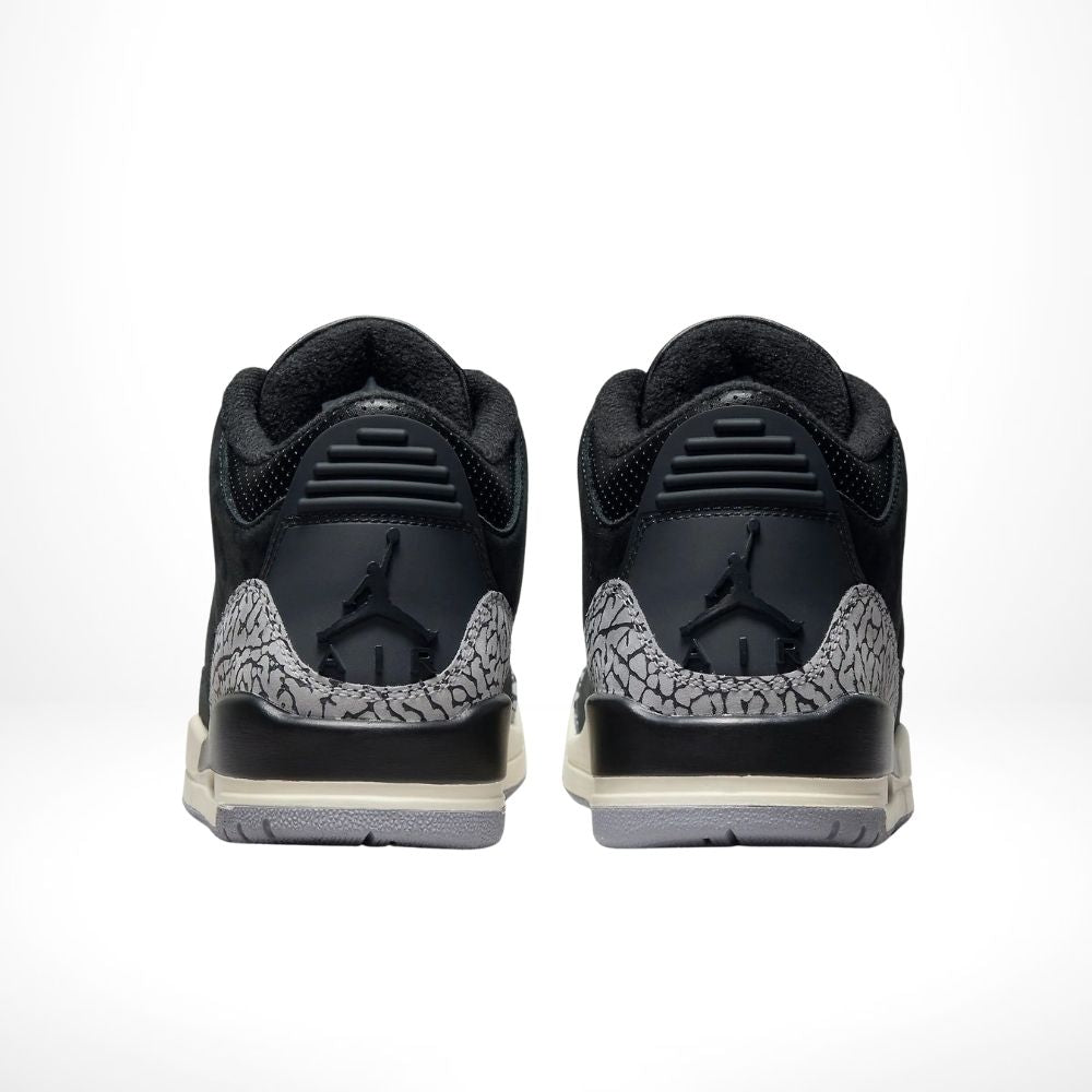 Rear view of the Air Jordan 3