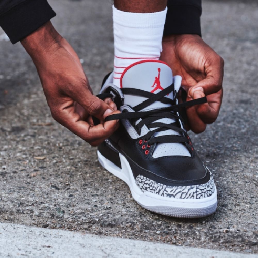 Real lifestyle image of Air Jordan 3