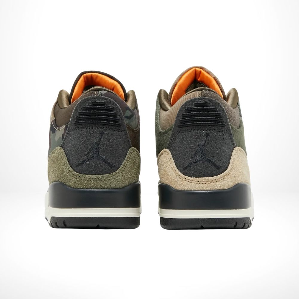 Rear view of the Air Jordan 3