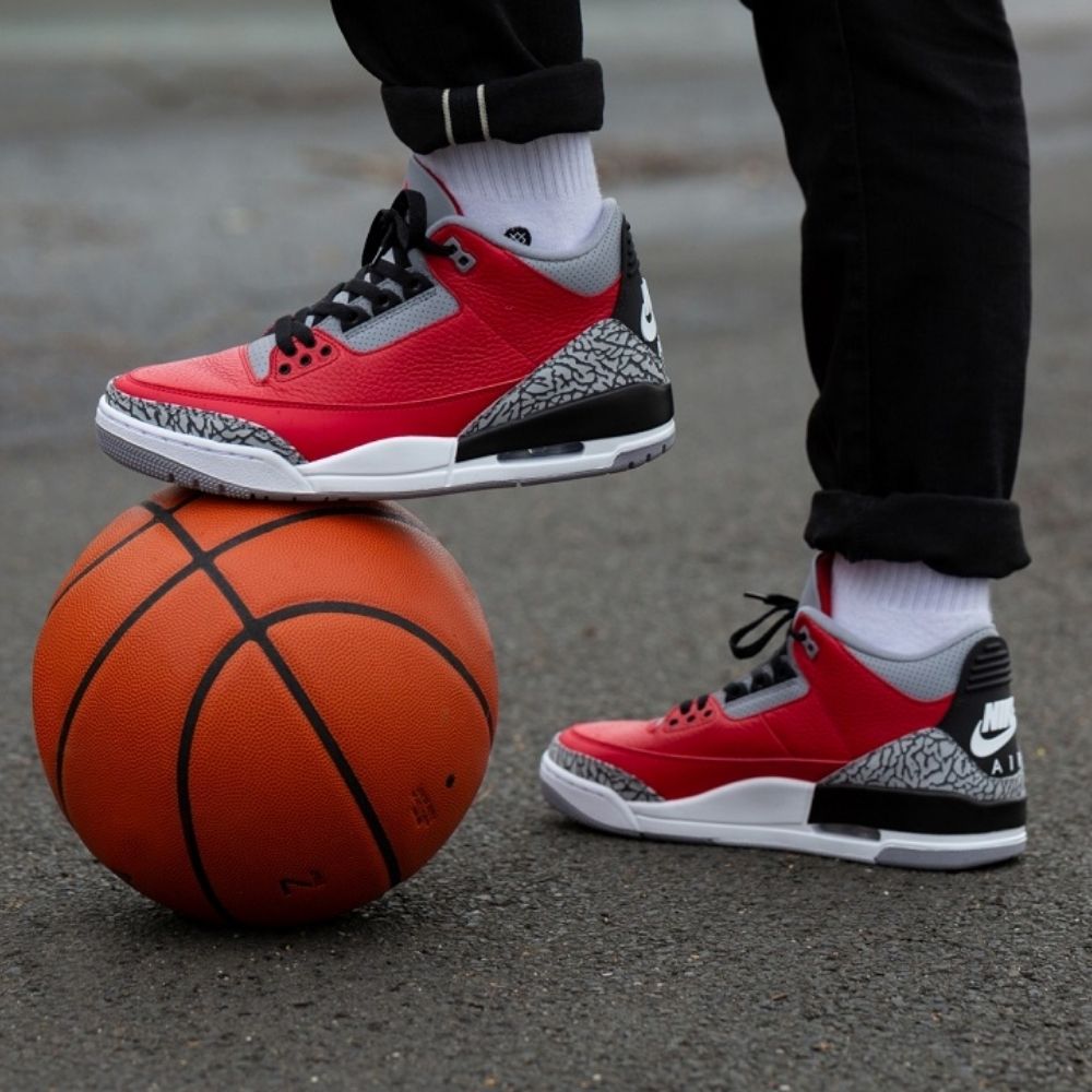 Real lifestyle image of Air Jordan 3