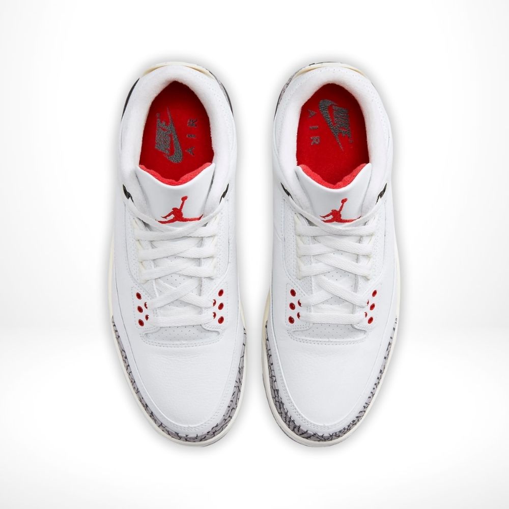 Top-down view of the Air Jordan 3