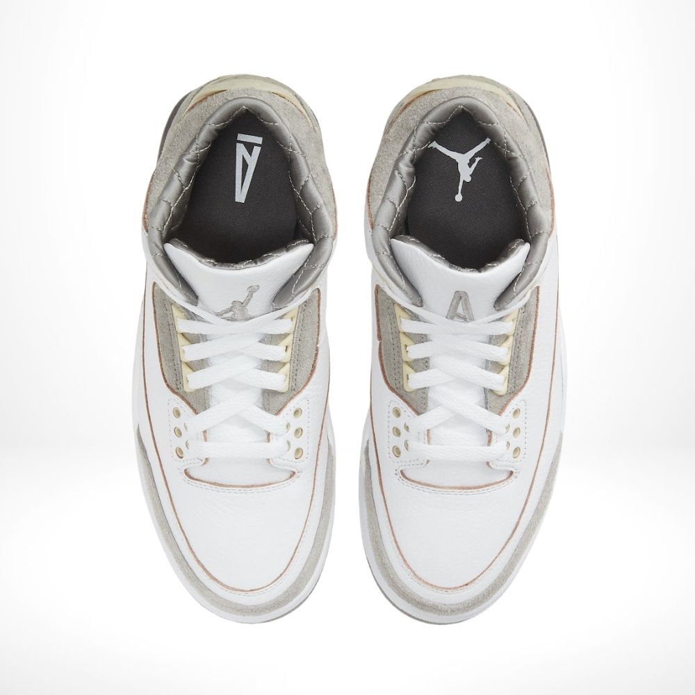 Top-down view of the Air Jordan 3