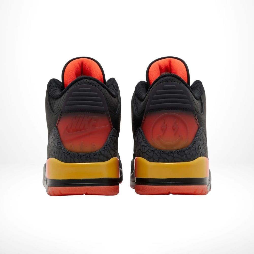 Rear view of the Air Jordan 3