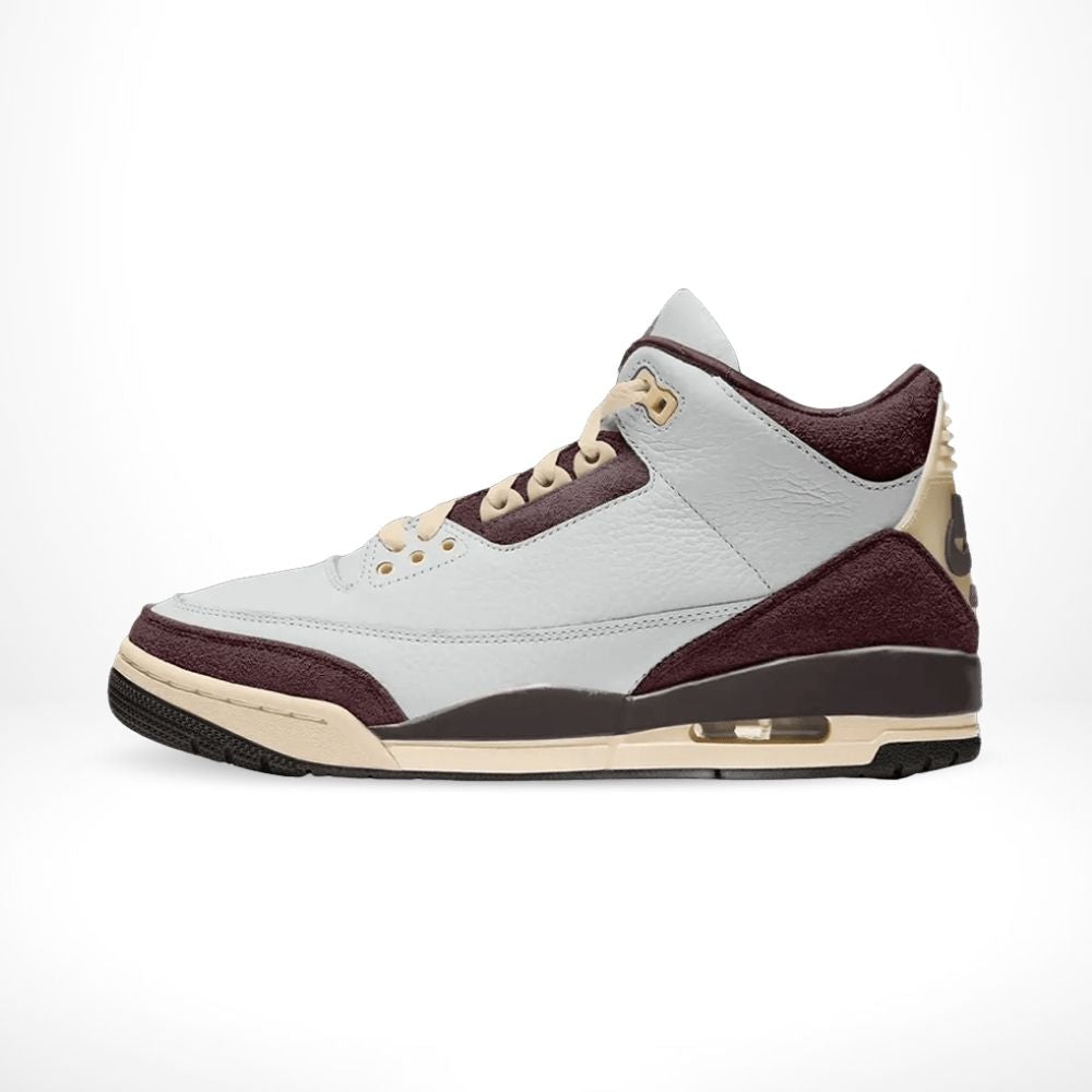 Medial side view of the Air Jordan 3