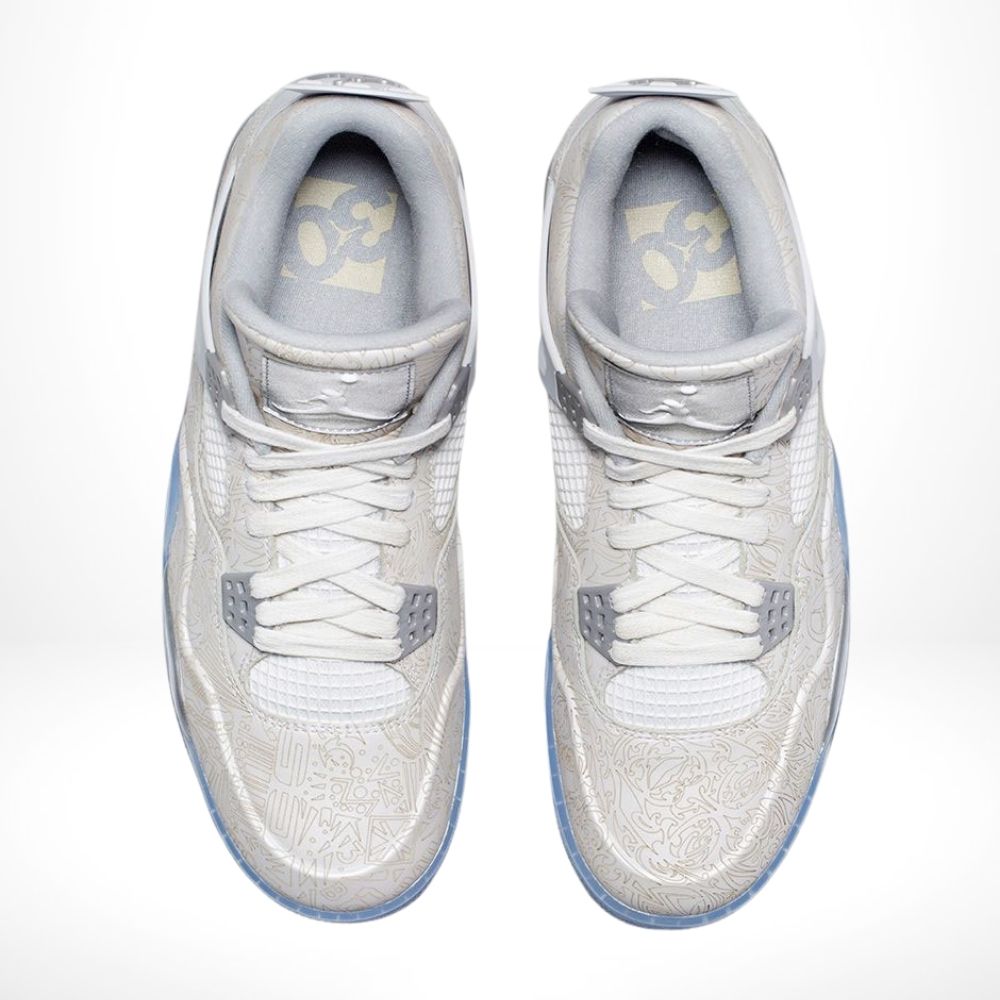 Top-down view of the Air Jordan 4