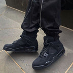 Real lifestyle image of Air Jordan 4