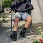 Real lifestyle image of Air Jordan 4