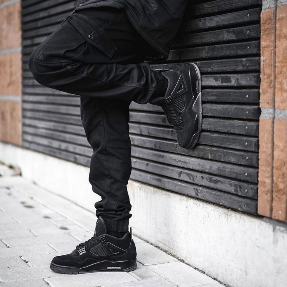 Real lifestyle image of Air Jordan 4