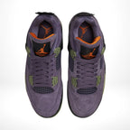 Top-down view of the Air Jordan 4