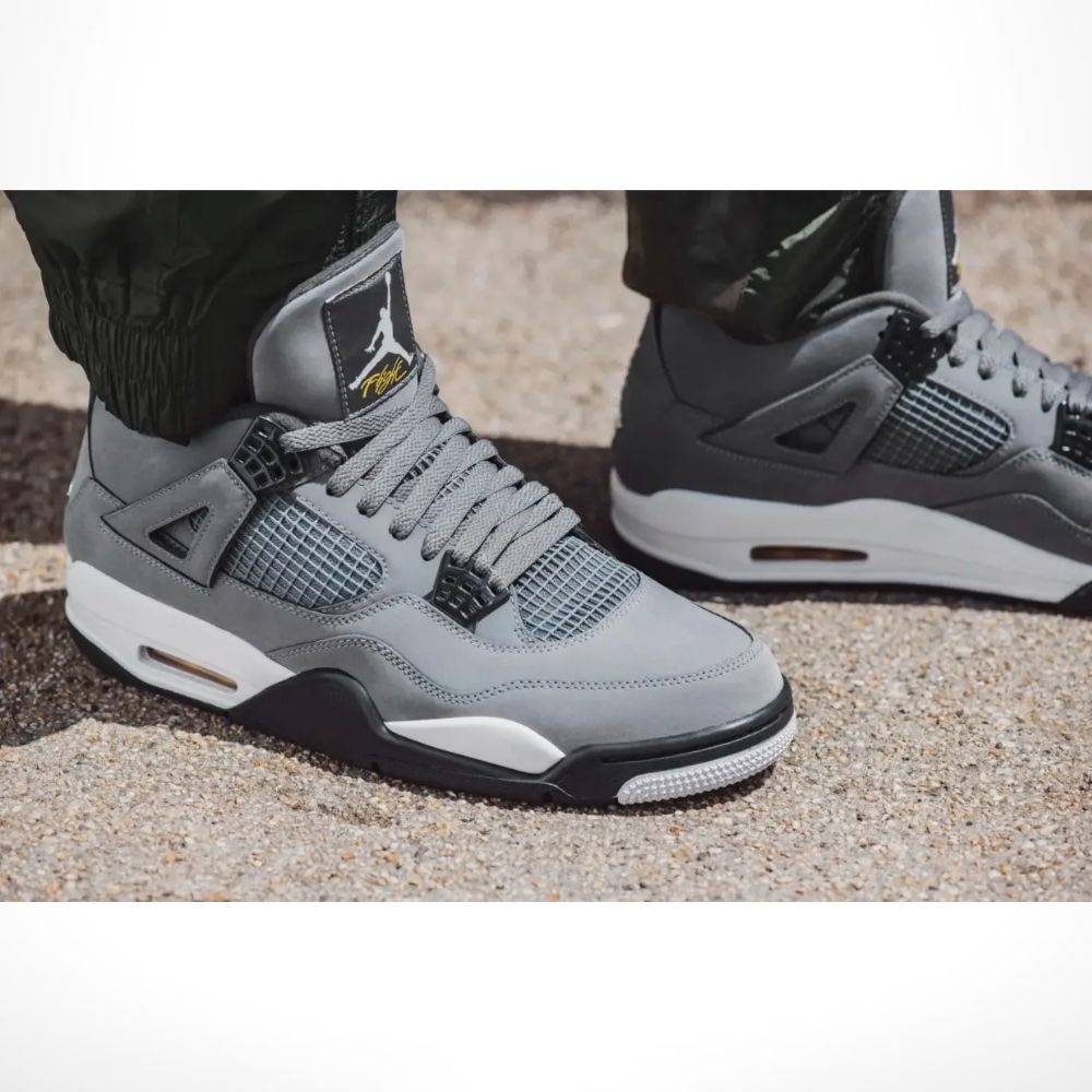 Real lifestyle image of Air Jordan 4