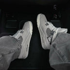 Real lifestyle image of Air Jordan 4
