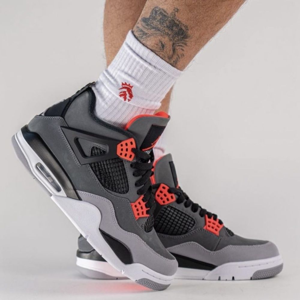 Real lifestyle image of Air Jordan 4