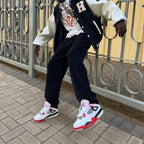 Real lifestyle image of Air Jordan 4