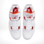 Top-down view of the Air Jordan 4