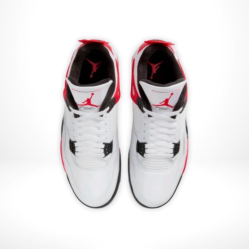 Top-down view of the Air Jordan 4