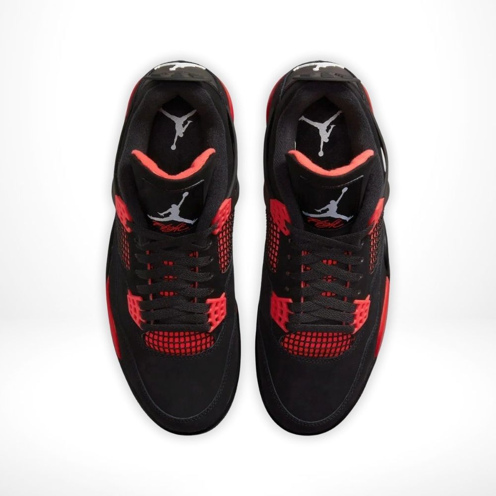 Top-down view of the Air Jordan 4