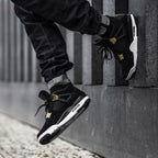 Side profile of Air Jordan 4