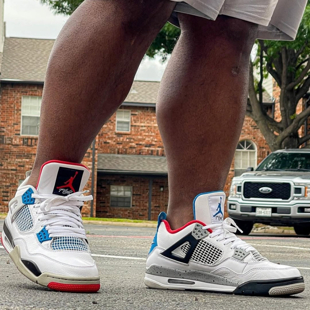 On-foot of the Air Jordan 4