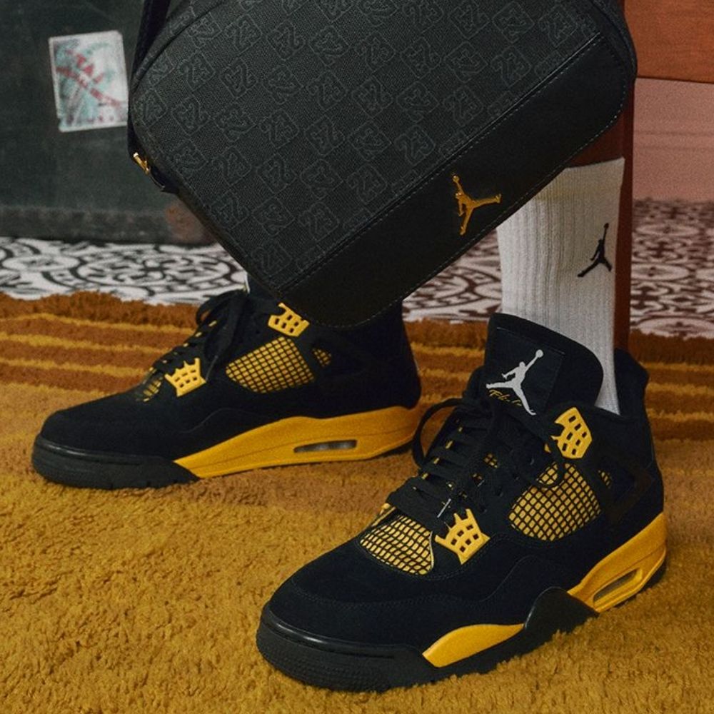 On-foot of the Air Jordan 4