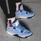 Real lifestyle image of Air Jordan 4