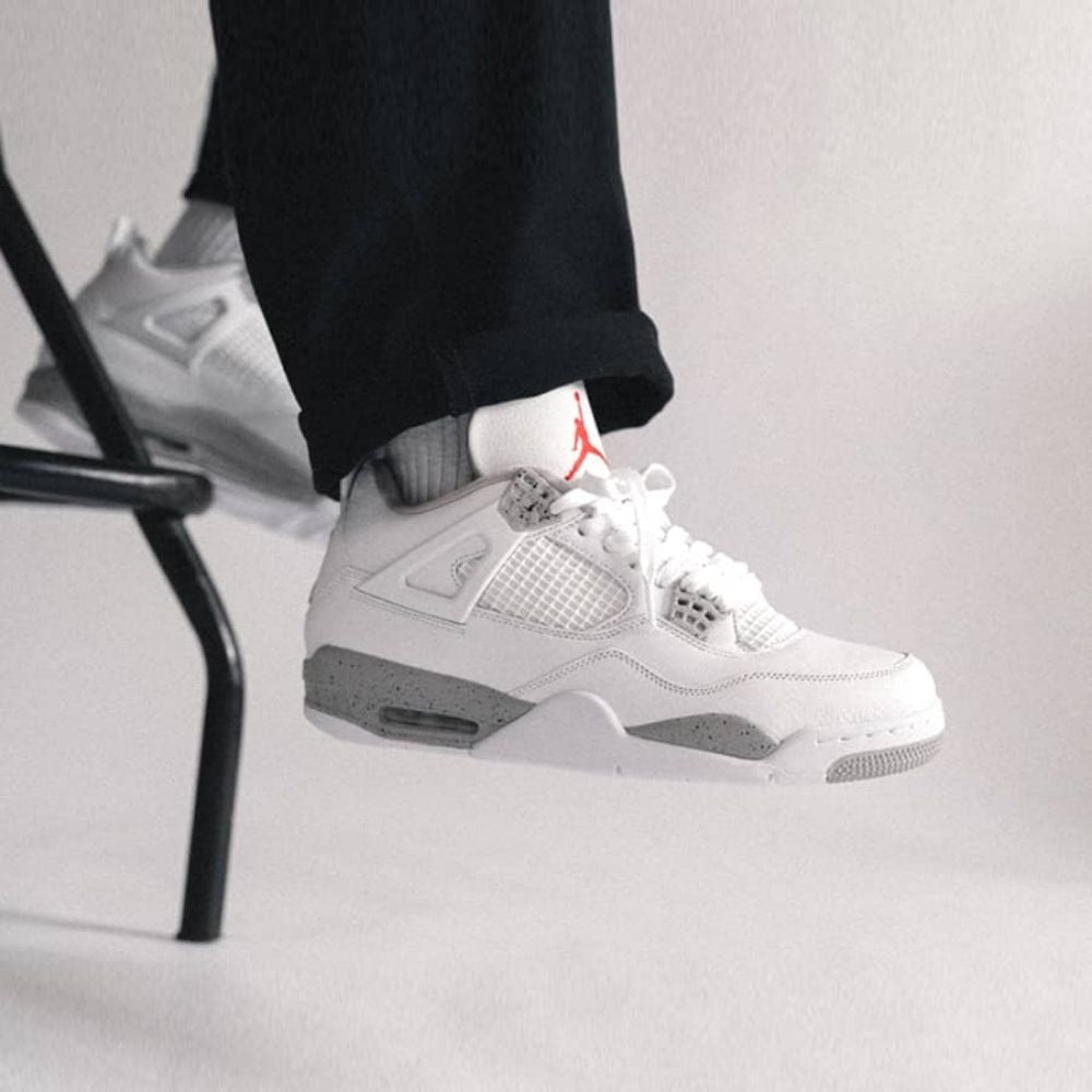 Real lifestyle image of Air Jordan 4
