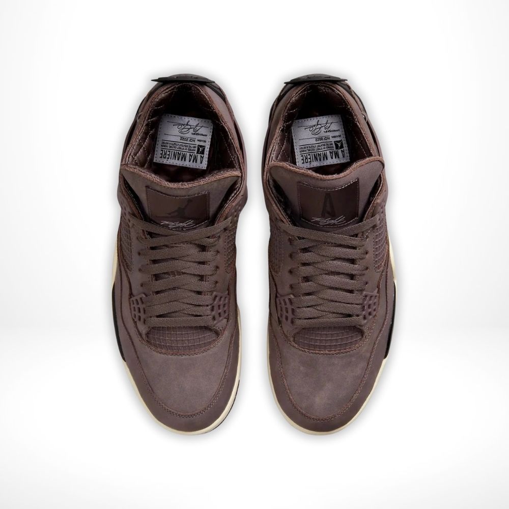 Top-down view of the Air Jordan 4