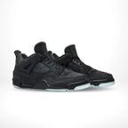 Angled front view of a full pair of Air Jordan 4