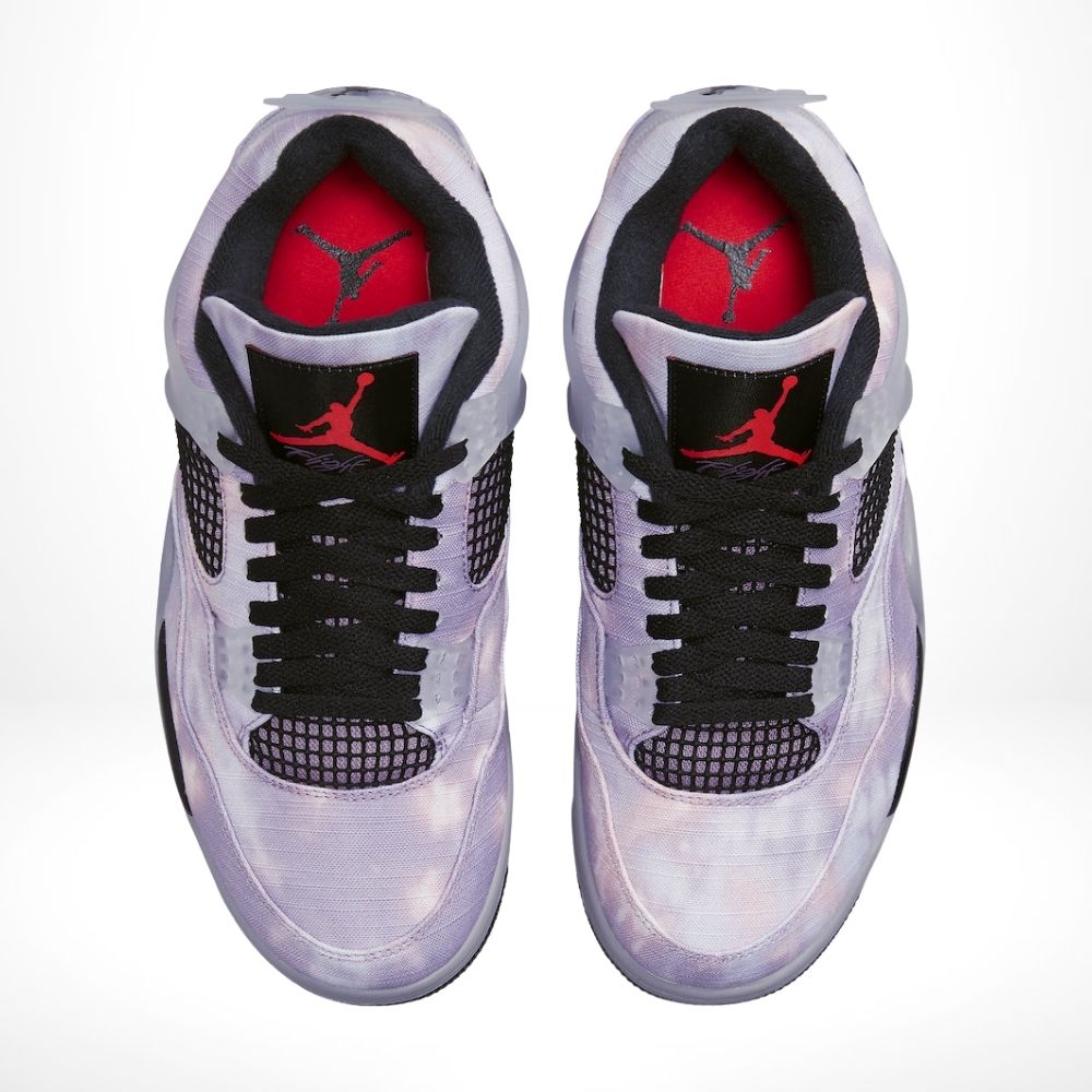 Top-down view of the Air Jordan 4
