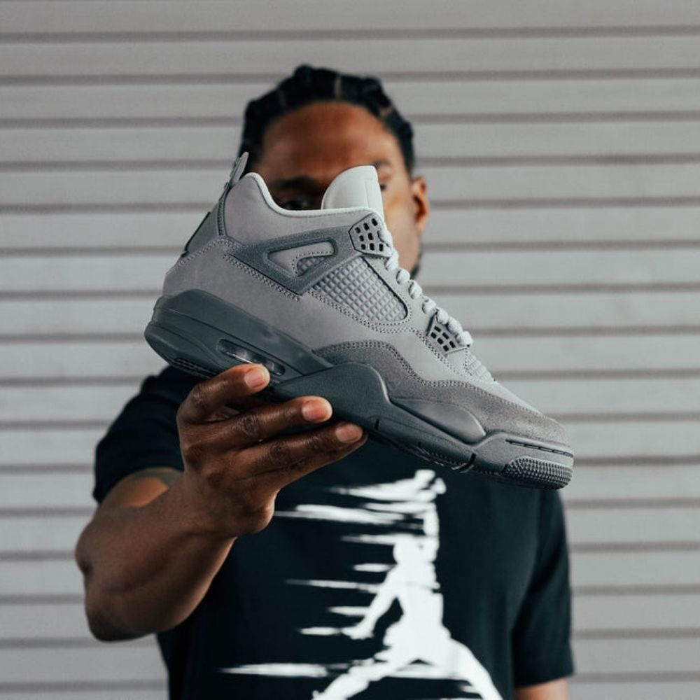 Real lifestyle image of Air Jordan 4