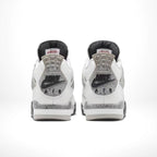 Rear view of the Air Jordan 4 White Cement 2025