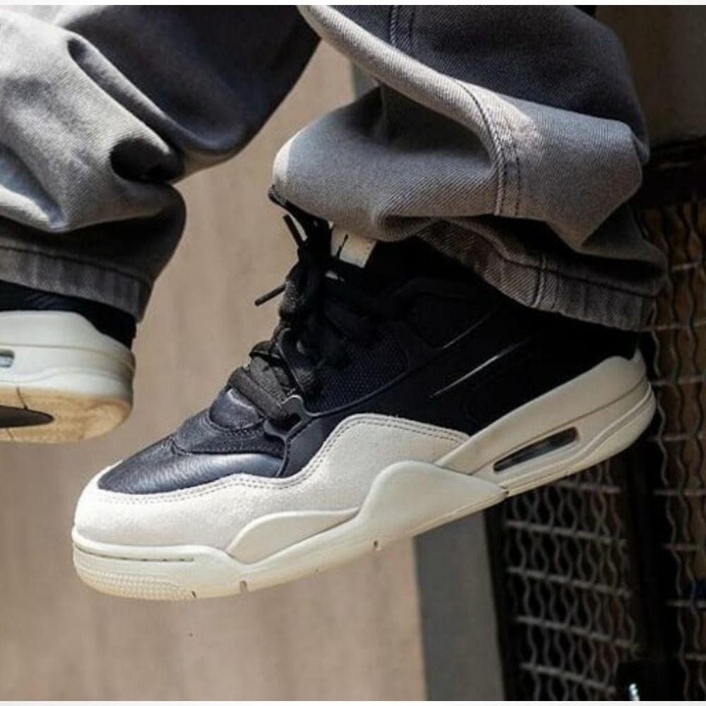 Real lifestyle image of Air Jordan 4
