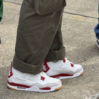 Real lifestyle image of Air Jordan 4