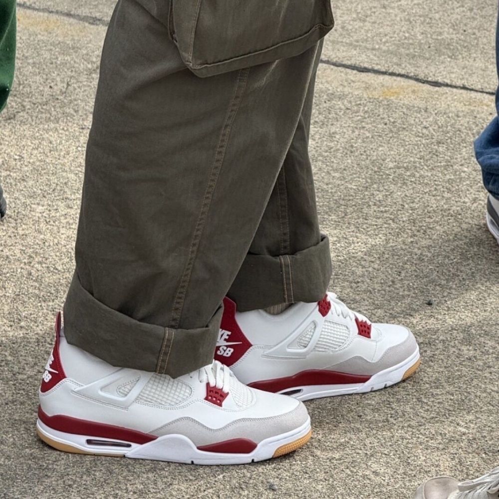 Real lifestyle image of Air Jordan 4
