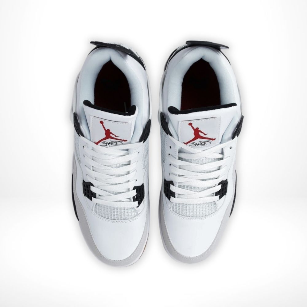 Top-down view of the Air Jordan 4