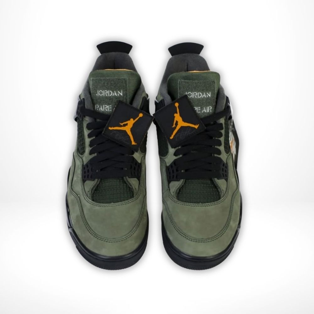 Top-down view of the Air Jordan 4