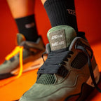 On-foot of the Air Jordan 4