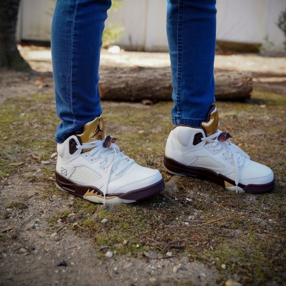 Real lifestyle image of Air Jordan 5