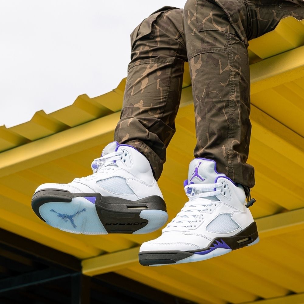 On-foot of the Air Jordan 5