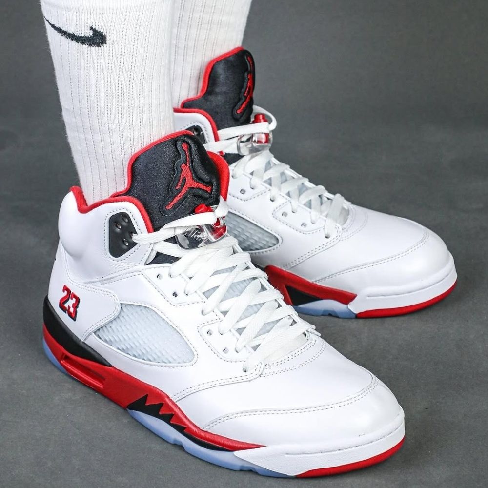 On-foot of the Air Jordan 5