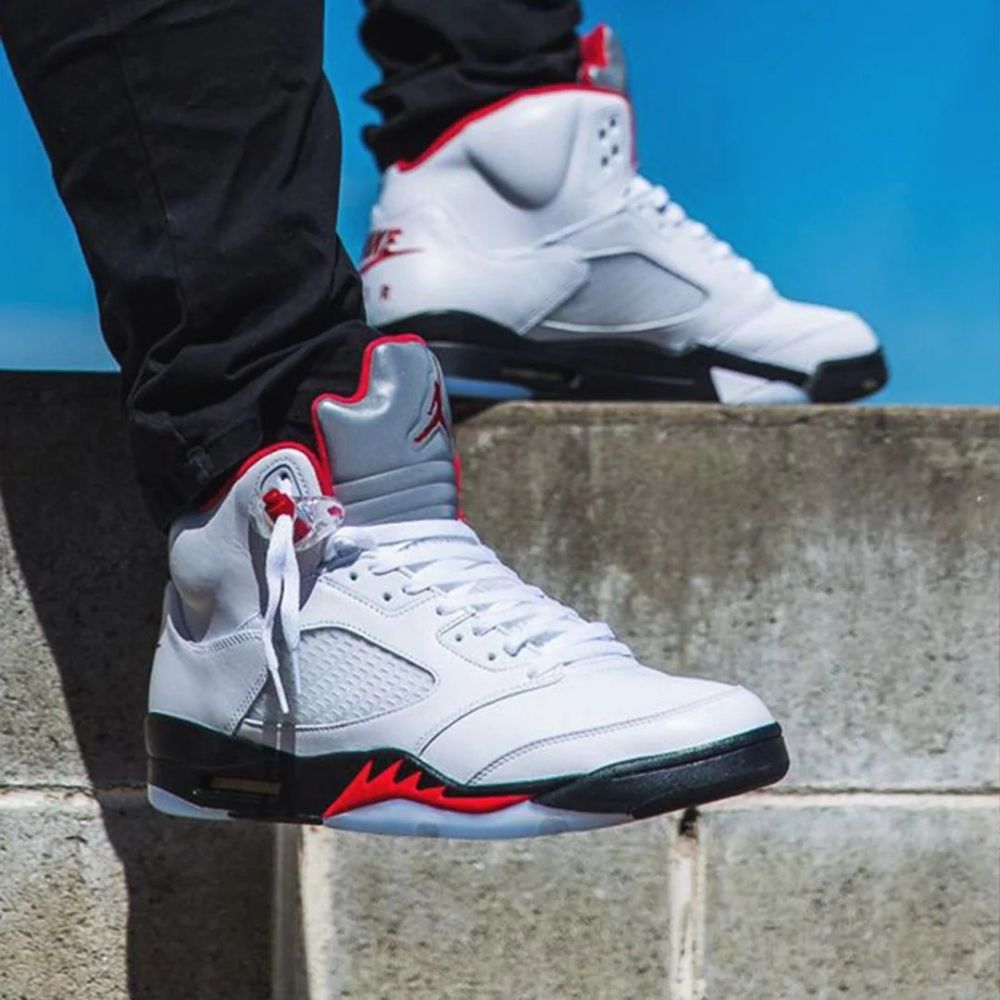 On-foot of the Air Jordan 5