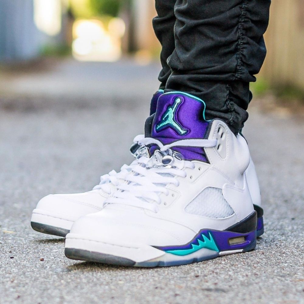 On-foot of the Air Jordan 5