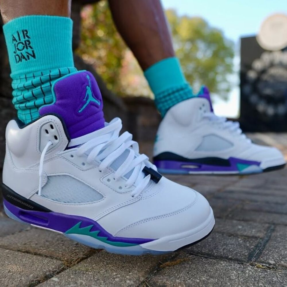 On-foot of the Air Jordan 5