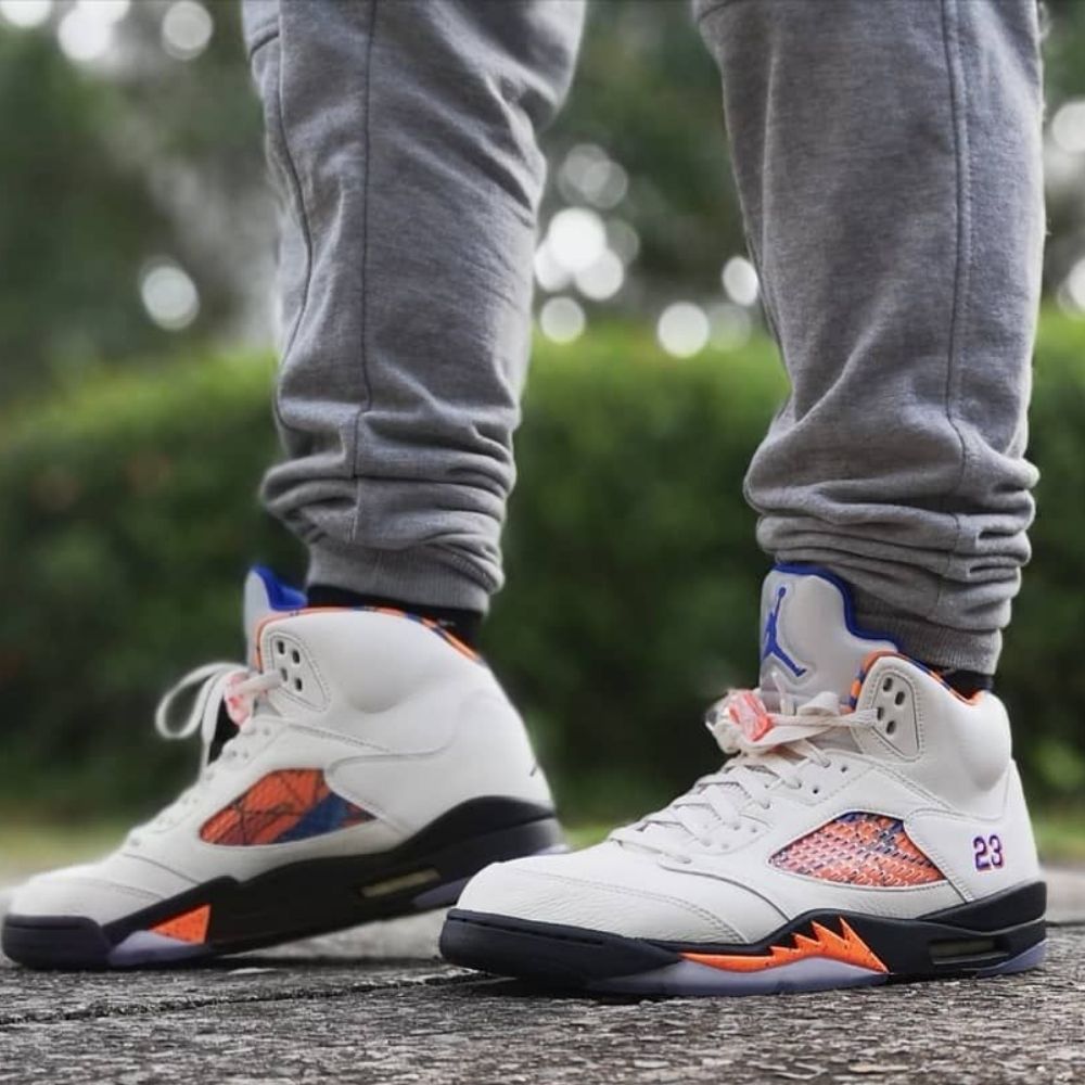 On-foot of the Air Jordan 5